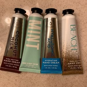 BATH & BODY WORKS HAND CREAM LIT OF 4
